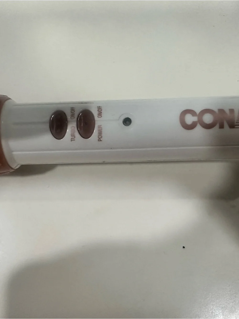 White and Rose Gold Ceramic Curling Iron - Precision Styling Tool
